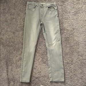 Levi's Men's Light Gray Skinny Jeans